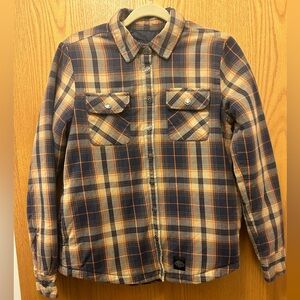 Women’s Harley Davidson quilted lining plaid shirt jacket